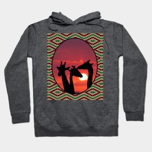 Giraffe Sunset Hoodie